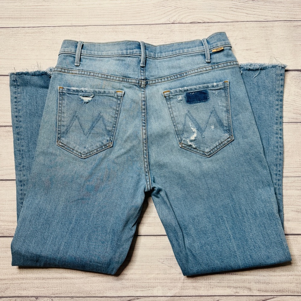 Mother Jeans The Hustler Ankle Fray Size 31 On The Ropes